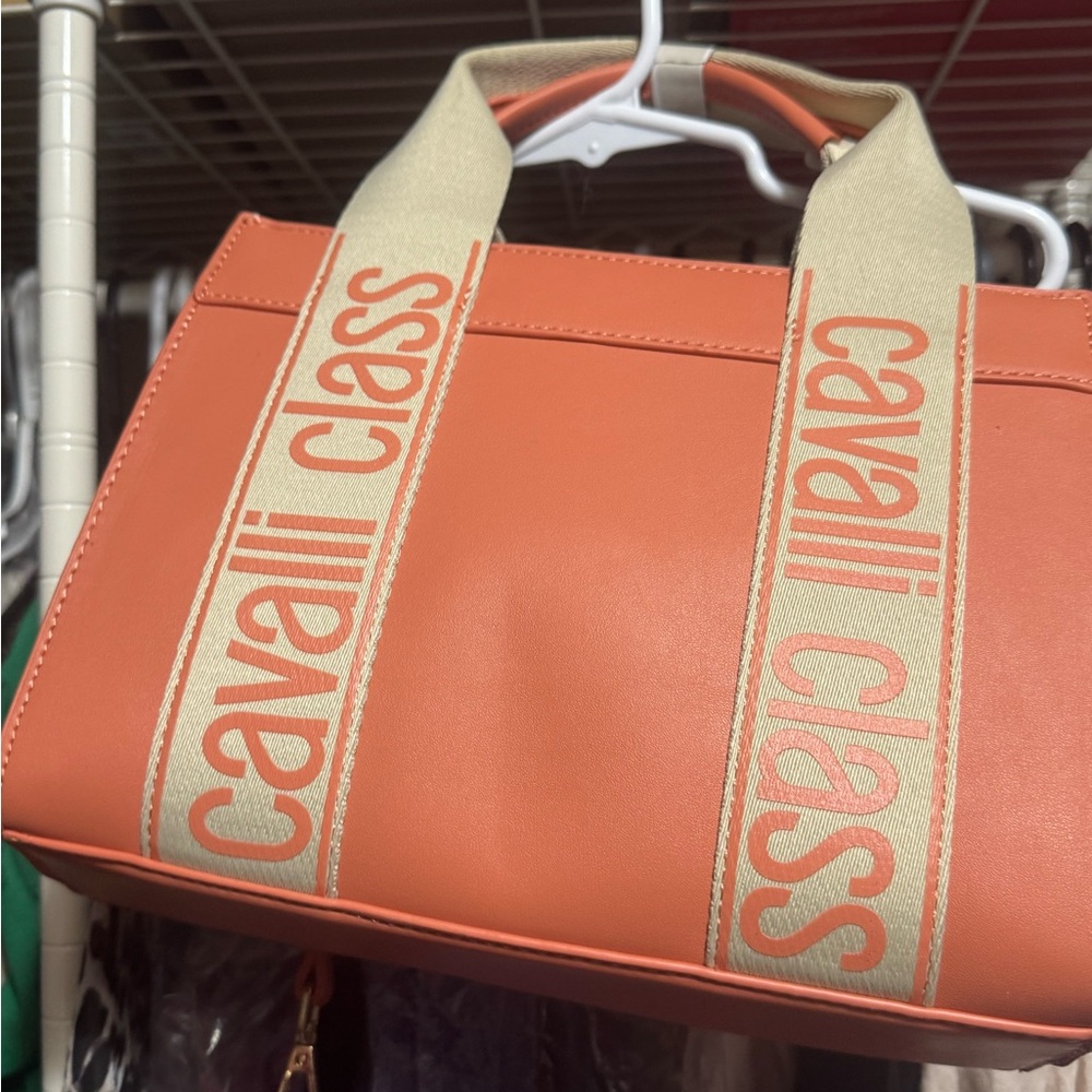Cavalli Class Coral Tote Bag